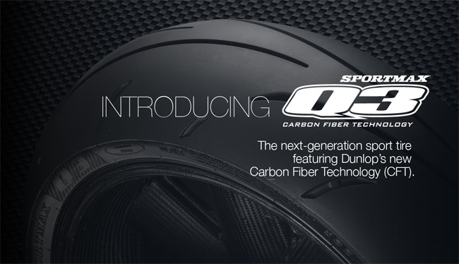 DUNLOP SE ACTUALIZA A SPORTMAX Q3 CON TECNOLOGÍA AVANZADA DE FIBRA DE CARBONO EN NEUMATICOS