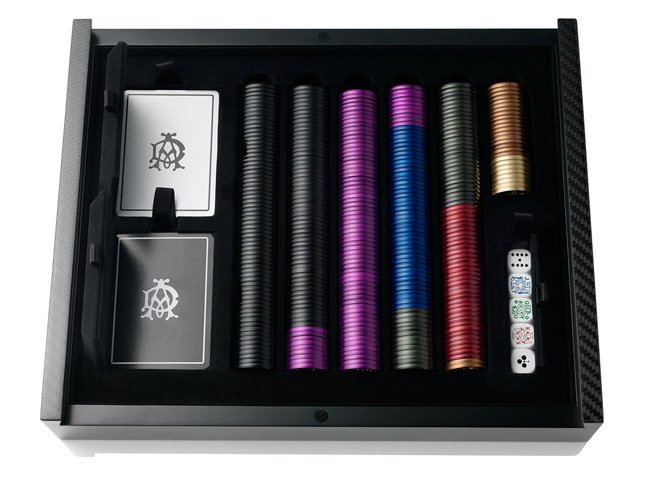 CARBON FIBER POKER SET BY DUNHILL